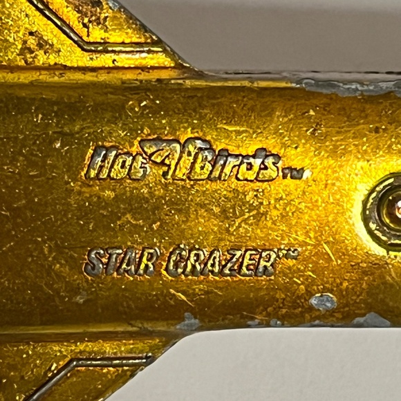 Vintage 1970 Hot Wheels Redline Mattel Hot Birds Star Grazer Gold Die Cast Plane - Picture 9 of 11